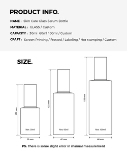 Flacone in Vetro Smerigliato Sfumato Stile Macaron 30ml 60ml 100ml, Bottiglia Vuota per Cosmetici, Lozioni e Sieri con Tappo e Pompa Abbinati - Product Image 5