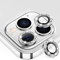 Protecteur d'objectif d'appareil photo 3D Diamond Hawkeye pour iPhone 13 14 15 16 17 Pro Max