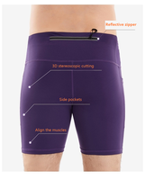 Shorts de compression ajustés pour hommes avec logo personnalisé, pour les sports d'été, la gym, le fitness, la course à pied