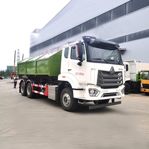 รถขนขยะ Sinotruck HOWO 25ตันรถขนขยะแบบมีตะขอเกี่ยว6x4 - Product Image 3