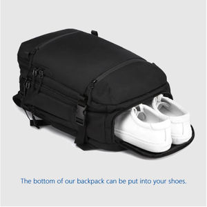 <strong>For</strong> Unisex Oxford Waterproof Laptop <strong>Backpack</strong> with USB Charging Port Zipper Closure 20-39L Capacity <strong>for</strong> Outdoor Business <strong>Travel</strong> - Product Image 6