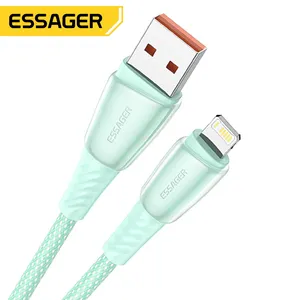 Essager 2022 Rainbow USB A/C Ke L Pengisian Cepat 0.5M 1M 2M 3M Kabel USB