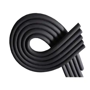 rubber foam tube pipe insulation fireproof material heat shield for air conditioner hvac rubber foam pipe insulating