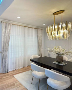 Style européen Luxe Blackout Cantonnières personnalisées Jacquard Fenêtres <span class=keywords><strong>Rideaux</strong></span> Blackout Villa-Atmospheric Elegant Valances - Product Image 5
