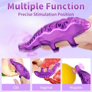 Vibrador de dedo Juguetes sexuales para adultos con 9 modos de vibraciones, vibrador de clítoris de pezón Vibradores de punto G, Juguetes sexuales para parejas de mujeres - Product Image 2