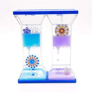 ساعة رملية سائلة ملونة بتصميم مخصص، مؤقت زيت أكريليك، ساعة رملية مزدوجة اللون عالية الجودة، مؤقت تدفق سائل فاخر - Product Image 3