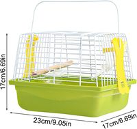 Solide générique extérieur Portable voyage oiseau transporteur qualité fournitures en plastique pour inséparables perroquets moyens perruches calopsittes