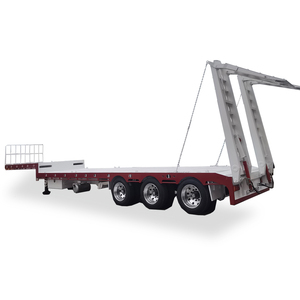 ADR australien 3 essieux 50 tonnes col de cygne robuste chargeur bas lit Lowboy camion plate-forme Lowbed semi-<span class=keywords><strong>remorque</strong></span> - Product Image 2