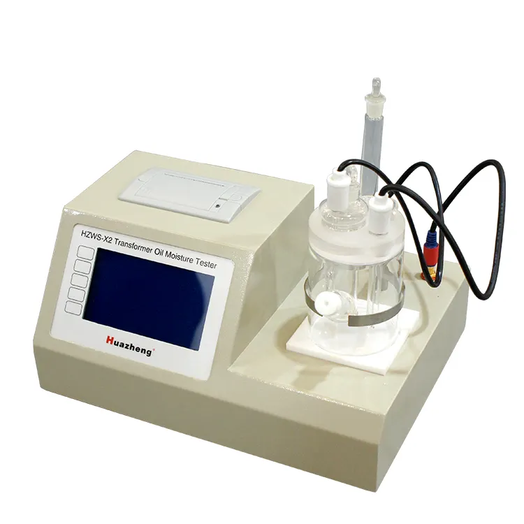 Huazheng Manufacturer coulometric Oil Moisture water content analyzer price method automatic karl fischer titrator