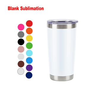 Vaso Térmico de Viaje <span class=keywords><strong>para</strong></span> Café de 20 oz al <span class=keywords><strong>por</strong></span> Mayor, de Doble Pared Aislada en Acero Inoxidable, en Blanco <span class=keywords><strong>para</strong></span> Sublimación y con Logotipo Personalizado - Product Image 3