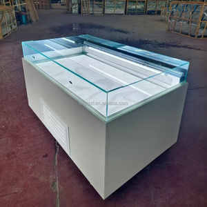 Vitrine réfrigérée commerciale haut de gamme avec dessus en marbre pour la présentation de chocolats, bonbons, pains, gâteaux et produits de boulangerie - Product Image 1