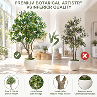 Plante Artificielle pour Espaces Intérieurs et Extérieurs, Arbre en Plastique pour Jardin, Mariage, Aménagement Paysager