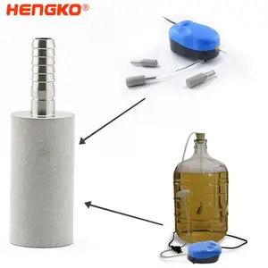 HENGKO Sintered Porous Metal 316L Stainless Steel Multi Purpose Nano Bubble Diffuser Aeration Air Stone Oxygen Ozone Generator