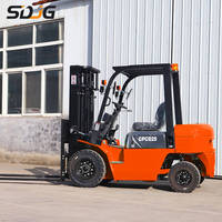 Chariot élévateur diesel tout-terrain CE 2600 kg 4000 kg 4500 kg avec déplacement latéral, livraison gratuite, hauteur de levage 3 m 4,5 m