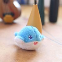 Porte-clés en peluche douce et moelleuse en forme d'animaux marins (Dauphin, Requin, Tortue, Baleine, Poulpe, Homard, Coquillage) pour cadeau