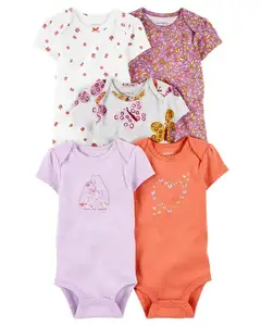 2023 New Baby Bodysuit 5-teiliges Set Säuglings kleidung Stram pler für Jungen aus 100% Baumwolle Baby-Overall auf Lager