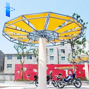 Auvent en membrane d'acier en PTFE/PVDF/PVC sur mesure, design moderne pour appartements, parkings, centres sportifs - Product Image 2