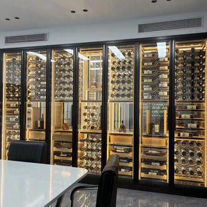 Tủ rượu treo tường bằng thép không gỉ cao cấp, dung tích lớn, điều khiển nhiệt độ, đèn LED, thân thiện với môi trường, sản xuất theo đơn đặt hàng (OEM) - Product Image 1