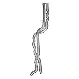 Tuyau d'échappement intermédiaire en acier inoxydable 70 mm 20G M2 Competition à longueur égale pour BMW M2C F87 S55 3.0T sans résonateur - Product Image 1