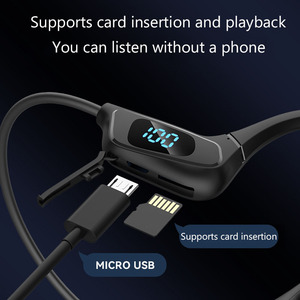 Mới không thấm nước xương dẫn không dây blotooth 5.3 Tai nghe đúng xương truyền Plug-in không tai chuyển động blotooth Tai nghe EA - Product Image 3