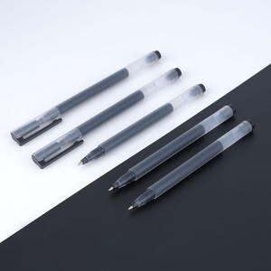 Commercio all'ingrosso personalizzabile 0.5mm penna Gel con Logo di stampa di grande capacità nero blu rosso carbonio cancelleria di plastica per la pubblicità - Product Image 2