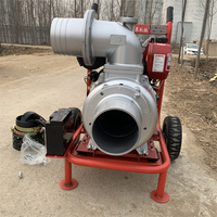 Petite pompe d'alimentation en eau pompe à eau diesel refroidie par le vent pompe d'arrosage de contrôle des inondations de 6 pouces