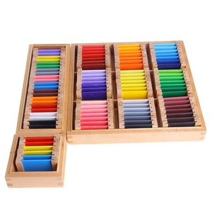 <span class=keywords><strong>Matériel</strong></span> sensoriel Montessori, boîte de tablettes d'apprentissage des couleurs, jouet en bois pour la maternelle, <span class=keywords><strong>matériel</strong></span> éducatif Montessori - Product Image 5