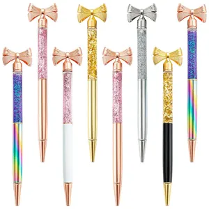 Wholesale Metal Creative <b>Ballpoint</b> <b>Pen</b> Cute Bow Metal <b>Pen</b> Into Oil Neutral <b>Pen</b> - Product Image 1