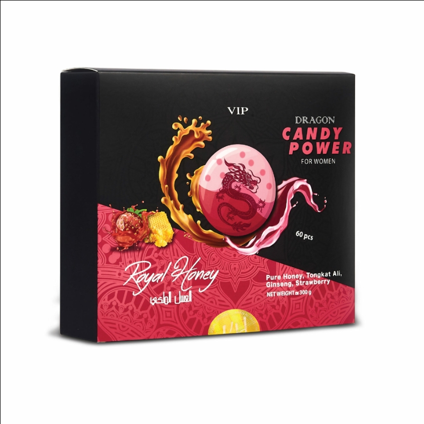 Private Label Wholesale Vip Royal Honey Candy Outer Packaging Magnetic Kraft Paper Gift Boxes for Strawberry Candy Packages