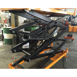 미니 3m 4m <span class=keywords><strong>5m</strong></span> 가위 리프트 플랫폼 300kg 자체 추진 상승 작업 플랫폼 배터리 드라이브 소형 리프터 로딩 독 리프트 - Product Image 2