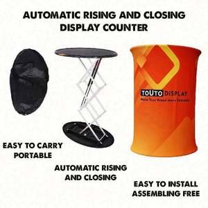 Mesa de Exhibición Plegable Portátil con Marco de Aluminio Rectangular, Ligera, de Diseño Moderno, para Ferias Comerciales y Promociones - Product Image 5