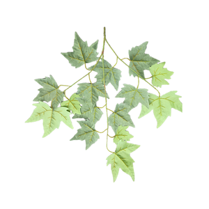 Feuilles d'arbre de sycomore artificielles, branches de couleur rouge et jaune, feuilles d'arbre de sycomore artificielles, décoration de bureau, café - Product Image 3