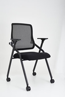 Chaise de bureau moderne et confortable en maille pour le personnel, empilable pour la salle de conférence, pliable, pour les visiteurs.