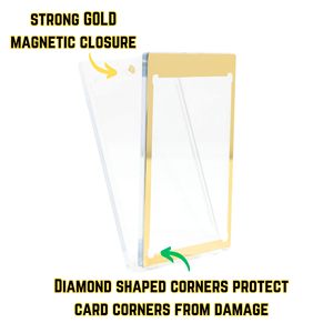 NOVISON Étui porte-cartes en PS de 30 mm d'épaisseur avec fermeture magnétique personnalisée, protection UV 35PT, pour cartes professionnelles, sportives, de collection et photo - Product Image 3