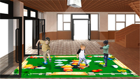Appareil de parc d'attractions : Jeux interactifs pour enfants version basique sur sol/mur pour aire de jeux pour enfants, équipement de jeux aquatiques