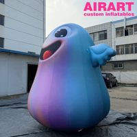 Fantôme géant gonflable dégradé avec ailes, modèle de personnage fantôme gonflable personnalisé pour événements extérieurs, fêtes et centres commerciaux