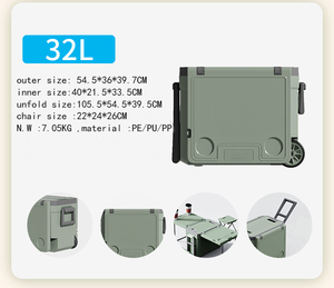 <span class=keywords><strong>Nevera</strong></span> Portátil Plegable de 32L con Diseño de Dibujos Animados, Multifuncional, para Acampar al Aire Libre, Impermeable, de Grado Alimenticio - Product Image 5