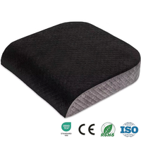 Coussin de siège en mousse à mémoire de forme à haute densité pour chaise de bureau, voiture, fauteuil roulant, usage domestique, avec housse lavable et poignée de transport