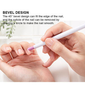 Logo personnalisé <span class=keywords><strong>Pierre</strong></span> Ponce <span class=keywords><strong>Lime</strong></span> à Ongles Poussoir à Cuticules Stylo de Manucure Bâtonnets de Ponçage Peaux Mortes Réparatrices pour Ongles Naturels - Product Image 3