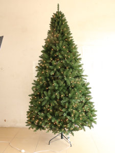 220cm nhân tạo trong nhà cây giáng sinh với LED, truyền thống Chất lượng cao PVC pre-thắp sáng nhân tạo Cây giáng sinh với đèn LED - Product Image 2