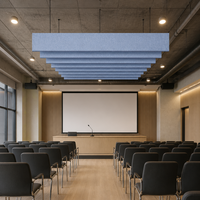 Panneau de plafond en feutre carré décoratif de qualité supérieure, absorbant le son, pour restaurant, café