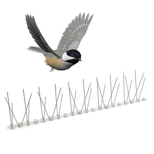 Oiseaux d'usine <span class=keywords><strong>Pigeon</strong></span> corbeau Pointes de contrôle <span class=keywords><strong>anti</strong></span>-oiseaux Broches en acier inoxydable base en plastique et personnalisé - Product Image 5