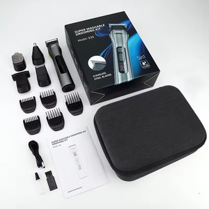 Kit <span class=keywords><strong>de</strong></span> Afeitado <span class=keywords><strong>de</strong></span> Alta Calidad 5 en 1, Recortador <span class=keywords><strong>de</strong></span> Barba, Nariz y Vello <span class=keywords><strong>Corporal</strong></span> Impermeable IPX6, Afeitadora con 3 Velocidades <span class=keywords><strong>de</strong></span> Ajuste y Bolsa <span class=keywords><strong>de</strong></span> Eva para <span class=keywords><strong>Hombre</strong></span> - Product Image 6