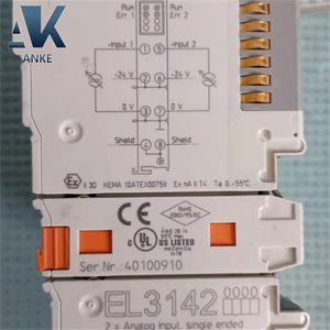 EL3142module PLC BECKHOFF Brand New Original EtherCAT Terminal 2 Channel Module d'entrée analogique EL3142 In BoxEL3142 - Product Image 2