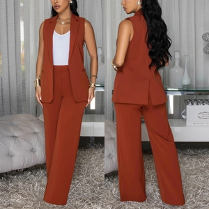 10894 Nuovi Completi Eleganti per Donne, Set Formali per Ufficio, Top e Pantaloni, <span class=keywords><strong>Abbigliamento</strong></span> Femminile Due Pezzi - Product Image 4