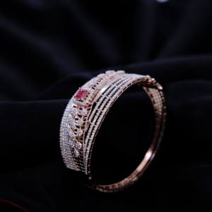 Trendy Oval Natural Diamond Bracelet Women 9K <b>Rose</b> <b>Gold</b> Rhodium Plated 4.91 CT SI GH Color Diamonds IGI Certified Jewelry - Product Image 4