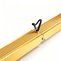 Expédition rapide, échelle pliante en acier au carbone à 3 marches, renforcée par rivets, avec marches larges texturées dorées, conforme à la norme EN 131, pour escalier extérieur