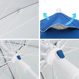 Parasol promocional <span class=keywords><strong>para</strong></span> jardín, sombrilla de playa con logotipo personalizado, fabricante Popular, barato, publicidad, al aire libre - Product Image 2