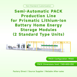 Dos Líneas de Producción Semiautomáticas Estándar para Módulos de Almacenamiento de Energía Residencial con Baterías de Litio Cuadradas - Product Image 5