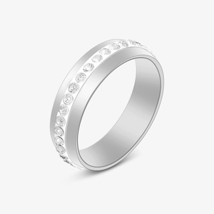 Großhandel <span class=keywords><strong>Gold</strong></span> Trendige Neue Herren- und Damen-Edelstahl-Fingerringe Maßgefertigter Kristall-Strass-Schmuck für Hochzeiten und Verlobungen - Product Image 5